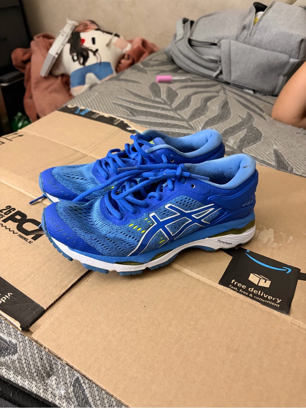 Asics Women's Royal Blue Running Sneakers with White Accents